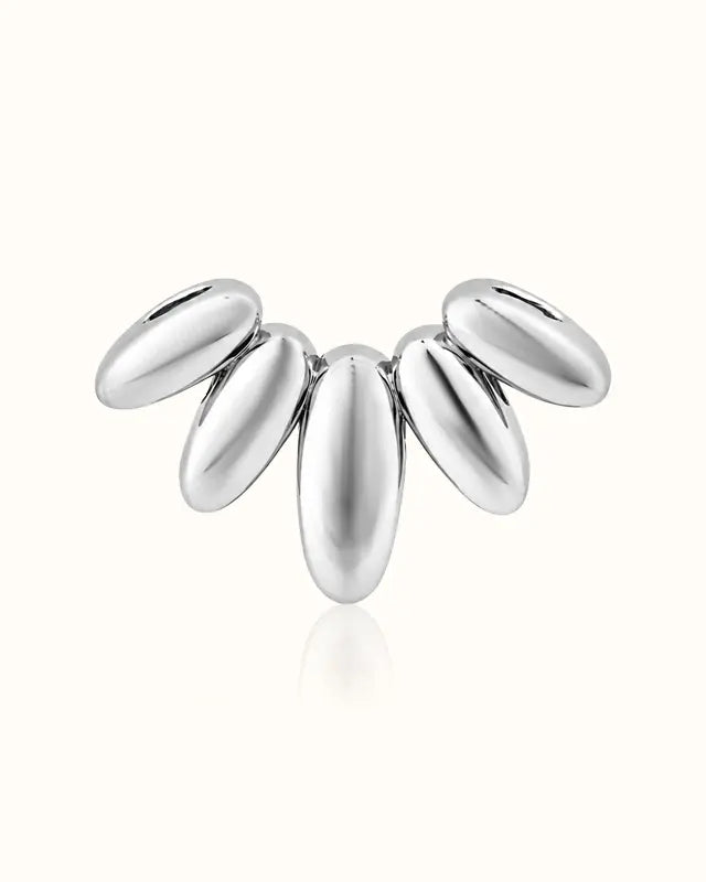 Orbit Drop Pendant I variant--silver