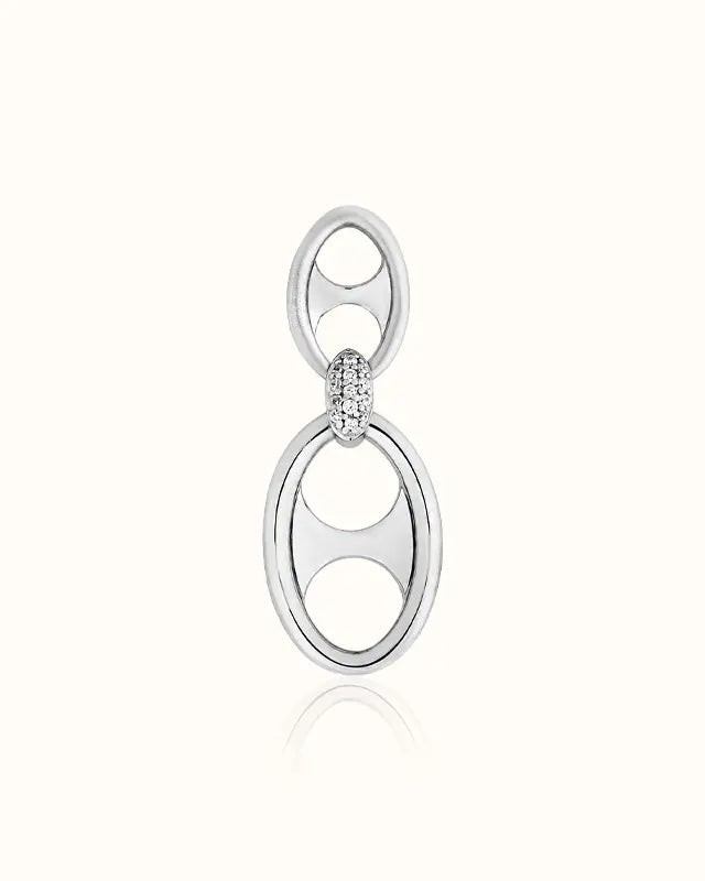 Oval Pendant I variant--silver