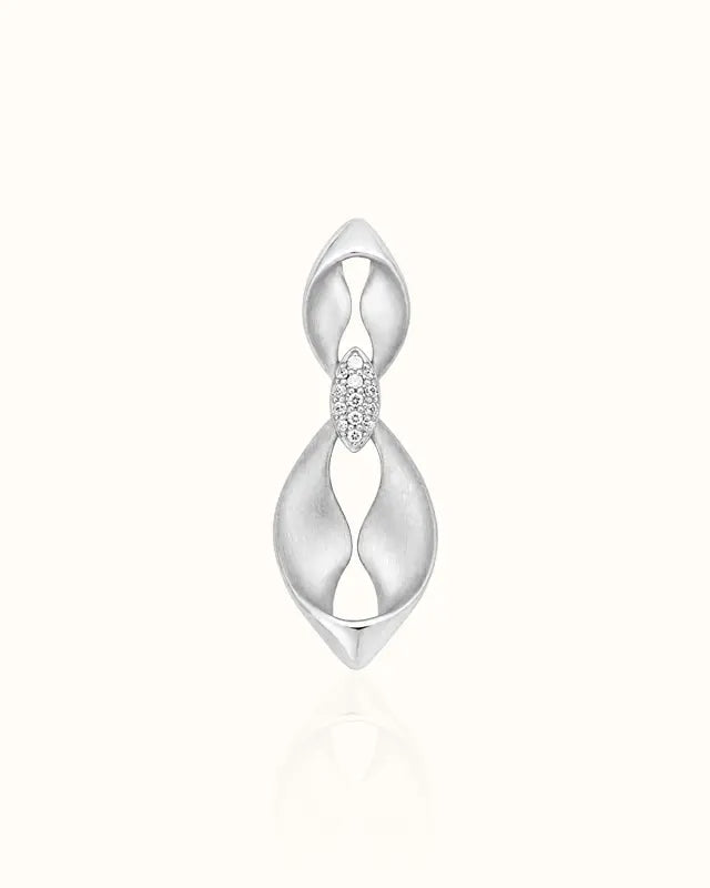 Twist Pendant I variant--silver