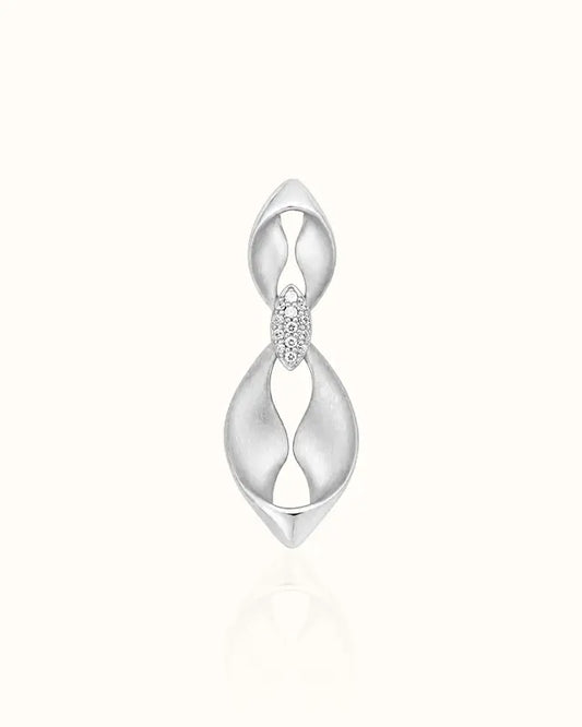 Twist Pendant I variant--silver